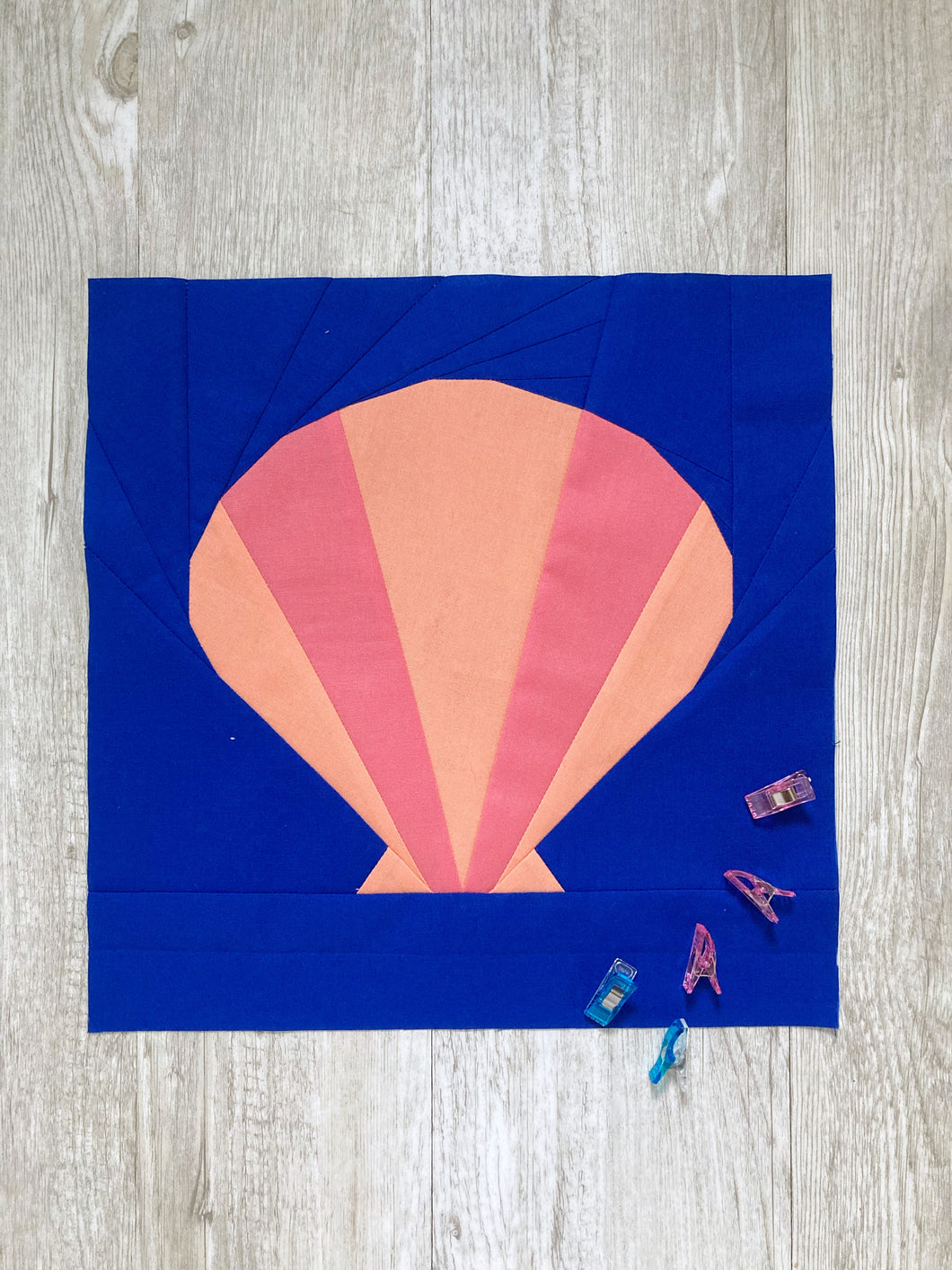 Seashell FPP Quilt Block Pattern - PDF Instant Download