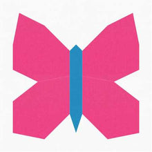 Load image into Gallery viewer, Butterfly FPP Quilt Block Pattern - PDF Instant Download
