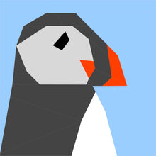 Load image into Gallery viewer, Puffin Head FPP Quilt Block Pattern - PDF
