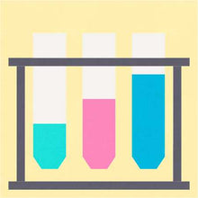 Load image into Gallery viewer, Test Tubes FPP Quilt Block - PDF Instant Download
