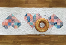 Load image into Gallery viewer, Tumbled Love Table Runner Pattern - PDF Instant Download
